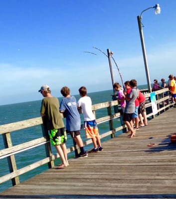 Oak Island Pier by null