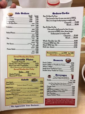 Menu photo 2 Archdale Barbecue High Point, NC