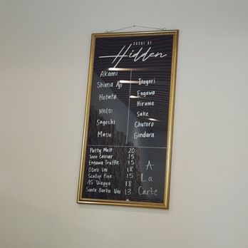 Sushi By Hidden - Lunch Menu - Sushi Bars Near Me - Houston, Texas