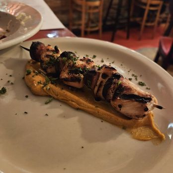 Barcelona - Chicken and chorizo skewer - Spanish Near Me - Clayton, Missouri Barcelona - Chicken and chorizo skewer - Spanish Near Me - Clayton, Missouri