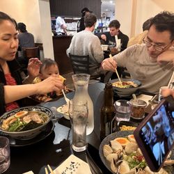 HINODEYA Ramen Japantown, was perfectly happy to seat a group of seven with a baby