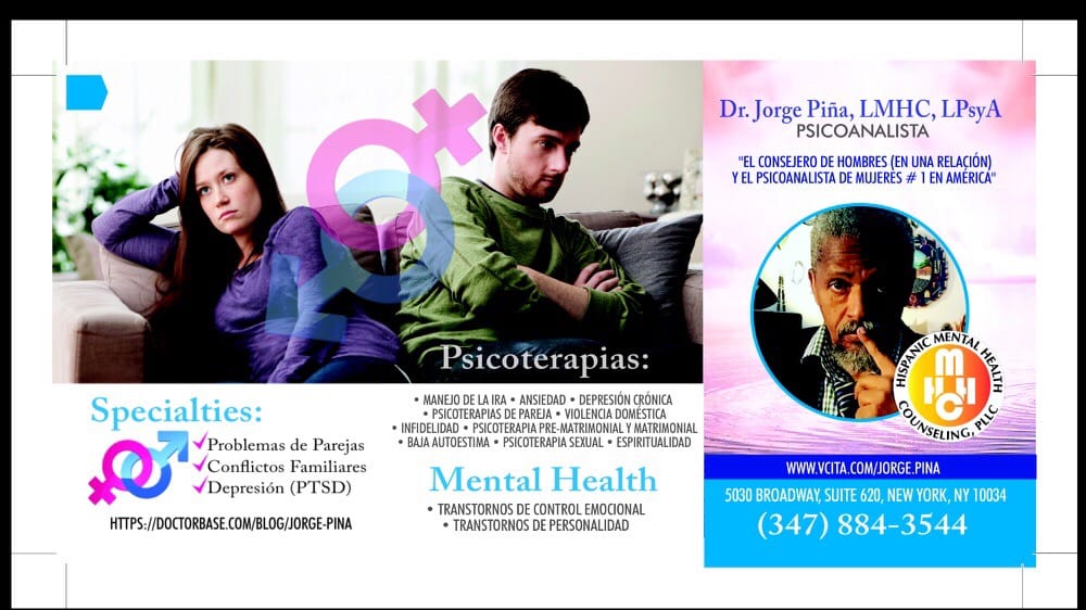 Jorge Pina, LMHC, LPsyA - grief counselor in New York, NY