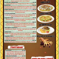 La Fiesta Mexican Grill & Cantina - Mariscos tostadas chile relleno