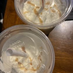 McDonald's - There is hardly any drizzle on top and why are these served in regular drink cups?
