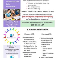 Communiverse - Our highly regarded Peer Partner ® Program