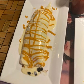 Los Amigos - a banana with caramel drizzle - Mexican Near Me - Charleston, West Virginia