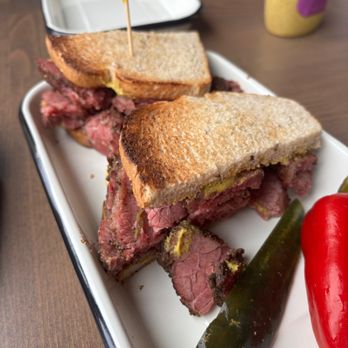 Stacks Dinner And Delicatessen - Pastrami sandwich - meat pairs so beautifully with spicy mustard - Delis Near Me - Bend, Oregon