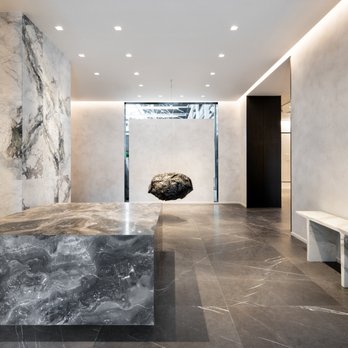 Ciot  - New York -  modern kitchen with a marble island - Flooring Near Me - Brooklyn, New York