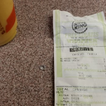 Burger King - a receipt and a bottle of ketchup - Burgers Near Me - Syracuse, Pennsylvania Burger King - a receipt and a bottle of ketchup - Burgers Near Me - Syracuse, Pennsylvania