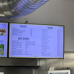 The Green Olive - Menu board