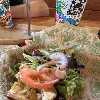 Cheba Hut Toasted Subs - The Apollo which is a Greek chicken sandwich. - Sandwiches Near Me - Phoenix, Arizona Cheba Hut Toasted Subs - The Apollo which is a Greek chicken sandwich. - Sandwiches Near Me - Phoenix, Arizona