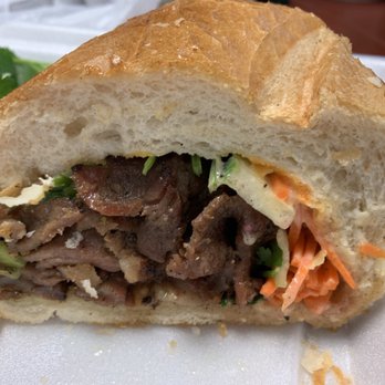 Vietshack - Bánh mì with grilled pork (tht nng) with the house chips. - Vietnamese Near Me - Tempe, Arizona