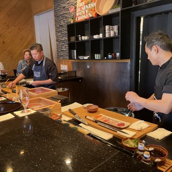 Sunset Sushi - Sushi chefs hard at work preparing for the meal. - Sushi Bars Near Me - Boca Raton, Florida Sunset Sushi - Sushi chefs hard at work preparing for the meal. - Sushi Bars Near Me - Boca Raton, Florida