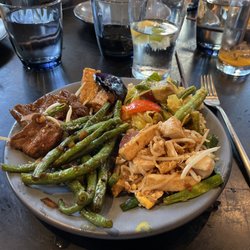 Wild Ginger - Chicken Pad Thai. Sichaun Green Beans. 7 Flavor Beef. Thai Passion Tofu