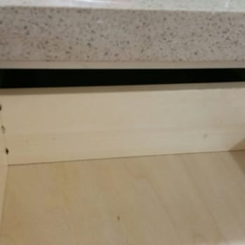 J Spinelli Kitchen and Bath - Newly install drawer and it is already opening from the sides. - Kitchen & Bath Near Me - Miami, Florida