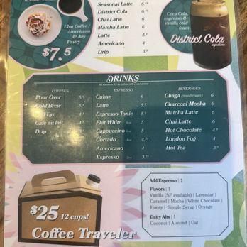 District Coffee - Drink menu - Coffee & Tea Near Me - Nashville, Tennessee District Coffee - Drink menu - Coffee & Tea Near Me - Nashville, Tennessee
