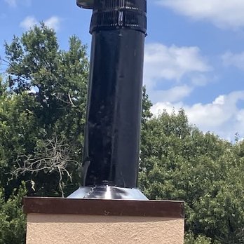 East texas chimney man - The garbage he showed up with, hoping I would just pay him the other $1200. Note the flue is very dented and the whole thing is leaning. - Chimney Sweeps Near Me East texas chimney man - The garbage he showed up with, hoping I would just pay him the other $1200. Note the flue is very dented and the whole thing is leaning. - Chimney Sweeps Near Me