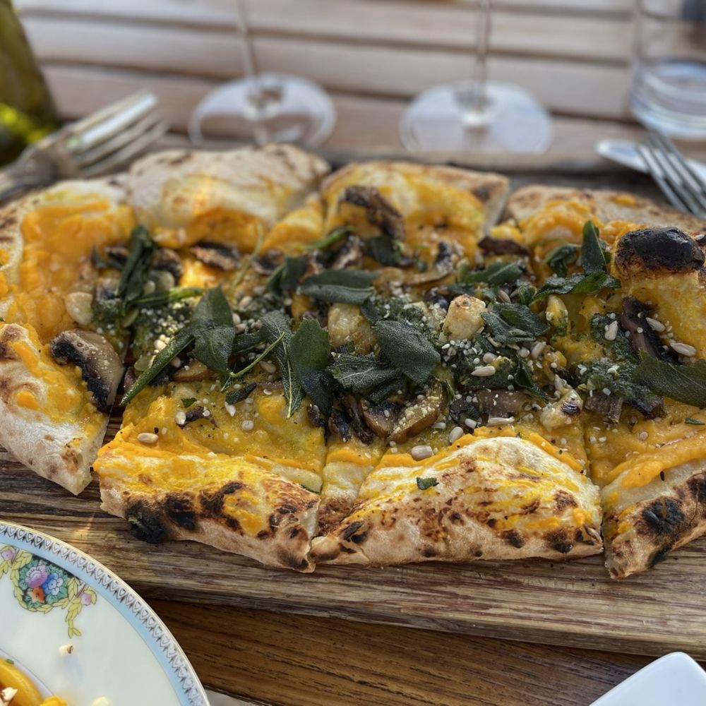 Folktale Winery - Butternut squash, fried sage, toasted pine flat bread - Wineries Near Me - Carmel, California Folktale Winery - Butternut squash, fried sage, toasted pine flat bread - Wineries Near Me - Carmel, California