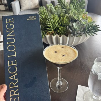 The Terrace Lounge - Espresso martini with 3 espresso beans - Lounges Near Me - Pebble Beach, California The Terrace Lounge - Espresso martini with 3 espresso beans - Lounges Near Me - Pebble Beach, California