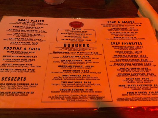 Menu photo 6 Copperhead Tavern Indialantic, FL