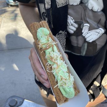 Terran Treats - Pandan Latte Churros (TikTok: @justandyvu) - Desserts Near Me - Anaheim, California Terran Treats - Pandan Latte Churros (TikTok: @justandyvu) - Desserts Near Me - Anaheim, California