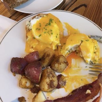 Twenty Two North Holland - Eggs Benedict, potatoes, toast & bacon - Bars Near Me - Bellville, Texas Twenty Two North Holland - Eggs Benedict, potatoes, toast & bacon - Bars Near Me - Bellville, Texas