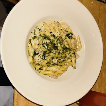 The Cheesecake Factory - Penne Alfredo with pesto sauce - Desserts Near Me - Canoga Park, California The Cheesecake Factory - Penne Alfredo with pesto sauce - Desserts Near Me - Canoga Park, California