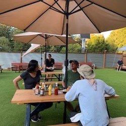 The Sawmill - Outdoor eating space.