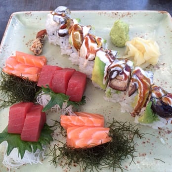 Japengo - Tootsie roll and salmon and tuna sashimi. - Asian Fusion Near Me - Lahaina, Hawaii