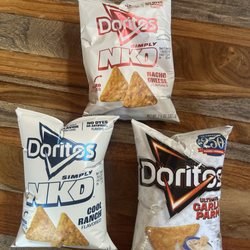 Simply naked Doritos and garlic parm Doritos