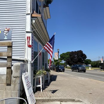 Bentley's B-M-L Diner - View from the patio - Diners Near Me - Saint Ignace, Michigan
