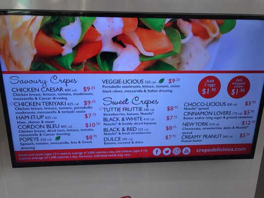 Menu photo 2 Crepe Delicious Niagara-on-the-Lake, ON Menu photo 2 Crepe Delicious Niagara-on-the-Lake, ON
