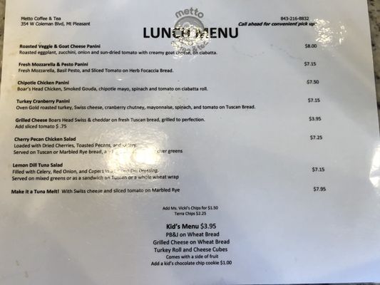 Menu photo 7 Metto Coffee & Tea Mount Pleasant, SC Menu photo 7 Metto Coffee & Tea Mount Pleasant, SC