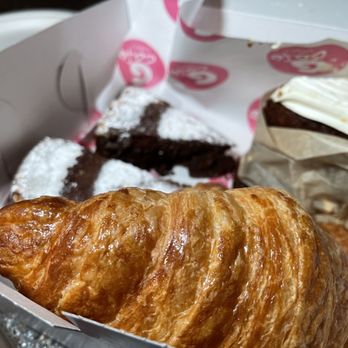 G Cafe Bakery - What's in the box? A croissant, two brownies and a piece of carrot cake - Bakeries Near Me - New Haven, Connecticut G Cafe Bakery - What's in the box? A croissant, two brownies and a piece of carrot cake - Bakeries Near Me - New Haven, Connecticut