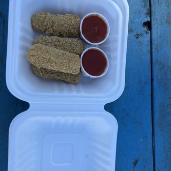 Earth Aloha Eats - Mozzarella sticks - Vegan Near Me - Kahului, Hawaii Earth Aloha Eats - Mozzarella sticks - Vegan Near Me - Kahului, Hawaii