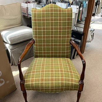 Looney & Sons Upholstery - Looney and Sons did an amazing job repairing and reupholstering this chair at a great price! - Furniture Reupholstery Near Me - Fairfax, Virginia Looney & Sons Upholstery - Looney and Sons did an amazing job repairing and reupholstering this chair at a great price! - Furniture Reupholstery Near Me - Fairfax, Virginia