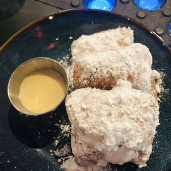 Penelope - Beignets with coffee creme anglaise - French Near Me - Boca Raton, Florida Penelope - Beignets with coffee creme anglaise - French Near Me - Boca Raton, Florida