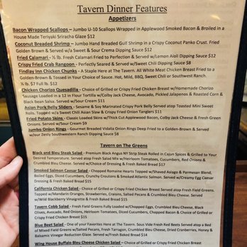Tavern At The Inn - Menu - American Near Me - Findlay, Ohio Tavern At The Inn - Menu - American Near Me - Findlay, Ohio