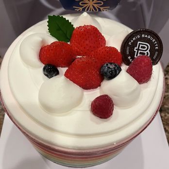 Paris Baguette - Rainbow cake - Coffee & Tea Near Me - Irvine, California Paris Baguette - Rainbow cake - Coffee & Tea Near Me - Irvine, California