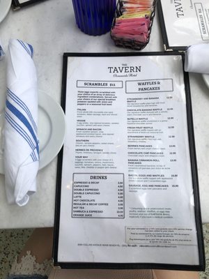 Menu photo 6 The Tavern Oceanside Hotel Miami Beach, FL Menu photo 6 The Tavern Oceanside Hotel Miami Beach, FL