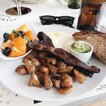 Sixty Vines - Bacon & Eggs brunch (with a side of avocado) - New American Near Me - Plano, Texas