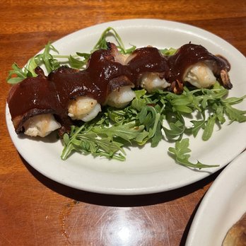 Lucky Bones Backwater Grille - Fire Roasted Bacon Wrapped Shrimp - Seafood Near Me - Cape May, New Jersey Lucky Bones Backwater Grille - Fire Roasted Bacon Wrapped Shrimp - Seafood Near Me - Cape May, New Jersey