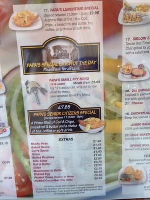 Menu photo 3 Papa's Weston Super Mare, NSM Menu photo 3 Papa's Weston Super Mare, NSM