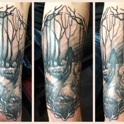 The Bee's Nest Tattoo And Art Studio - Robert Frost by Tanna Hill @ the Beesnest Tattoo