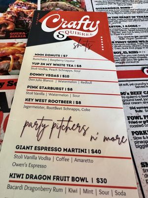 Menu photo 3 Crafty Squirrel Saint Petersburg, FL Menu photo 3 Crafty Squirrel Saint Petersburg, FL