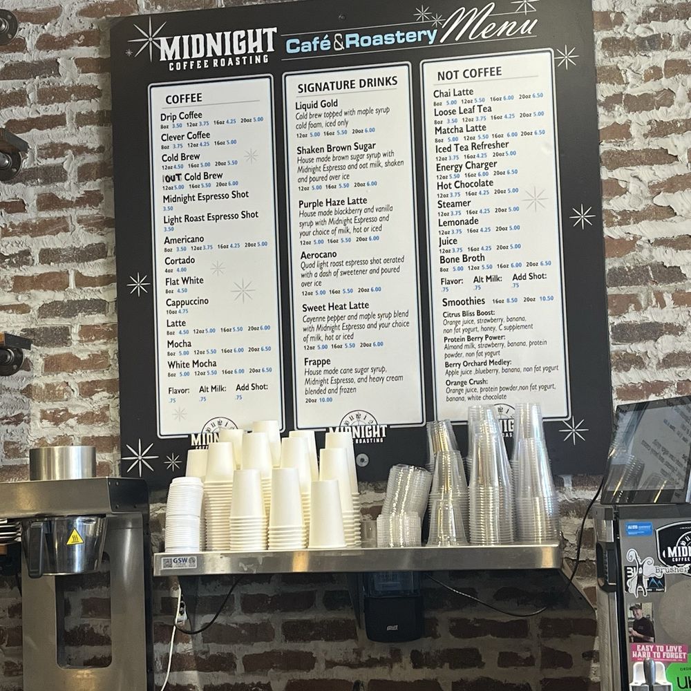 Midnight Coffee Roasting - Coffee menu - Coffee Roasteries Near Me - Reno, Nevada Midnight Coffee Roasting - Coffee menu - Coffee Roasteries Near Me - Reno, Nevada