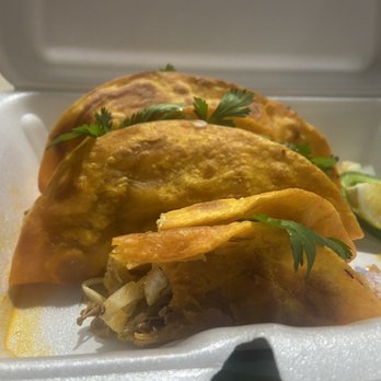Taco City - three tacos in a styrofoam container - Tacos Near Me - Philadelphia, Pennsylvania Taco City - three tacos in a styrofoam container - Tacos Near Me - Philadelphia, Pennsylvania