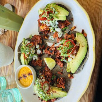 Kitchen Mouse Cafe - Jackfruit tacos - Vegan Near Me - Los Angeles, California Kitchen Mouse Cafe - Jackfruit tacos - Vegan Near Me - Los Angeles, California