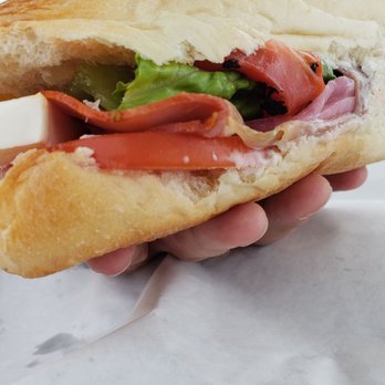 Pamlico Deli - The Italian. Look at that beautiful thick slice of fresh mozzarella!! - Delis Near Me - Frisco, North Carolina Pamlico Deli - The Italian. Look at that beautiful thick slice of fresh mozzarella!! - Delis Near Me - Frisco, North Carolina