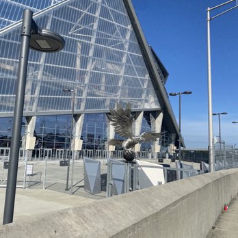 The Atlanta Falcon Statue - Public Art Near Me - Atlanta, Georgia